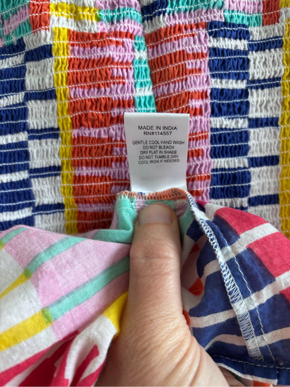 THML Multicolor Smocked Ruffle Top - Picture 5 of 6